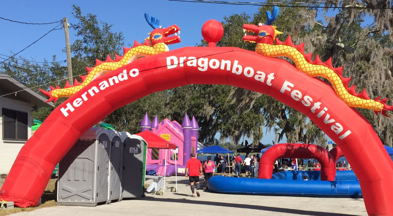 Lake Hernando Dragon Boat Festival, Hernando, FL Pan Am Dragon Boat